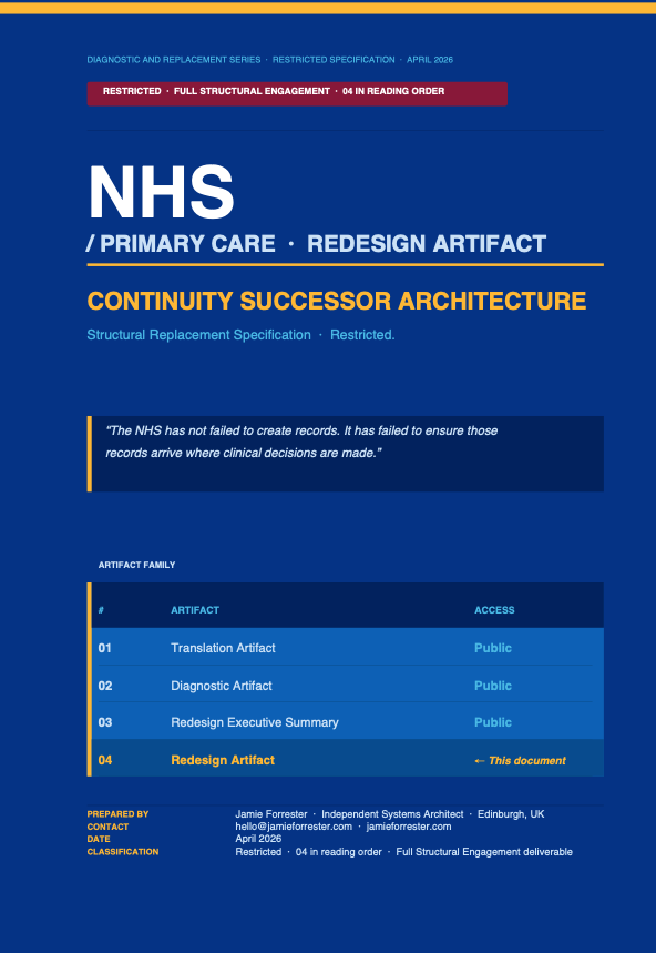 NHS Full Redesign Artifact cover