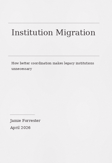Cover: Institution Migration
